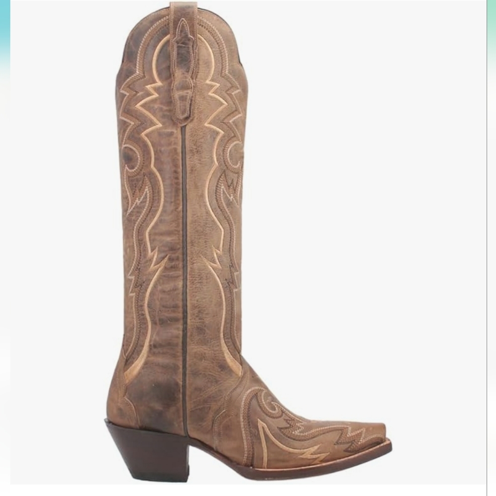 Dan Post Tan SILVIE Cowboy Boots sz 8.5